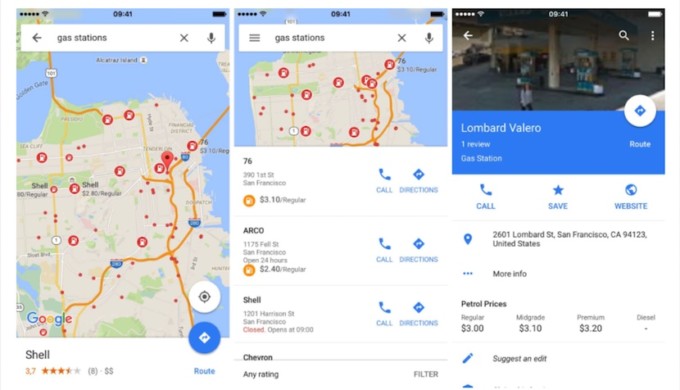 google-maps-informacion-hoarios-tiendas-precio-combustible